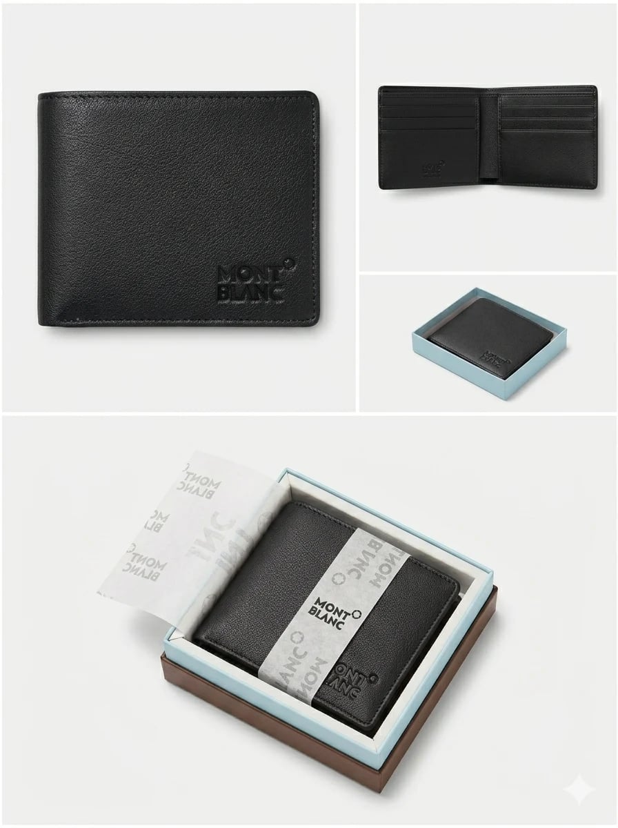 Montblanc Leather Bifold Wallet for Men — alternate view